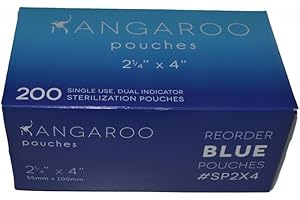 3D Dental SP2X4 Kangaroo Self-Seal Sterilization Pouches, 2.25" x 4" (Pack of 200)