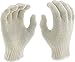 MAGID KnitMaster T1932 Seamless 7 Gauge Cotton/Polyester Knit Gloves, 12 Pairs, Size 9/L, Natural