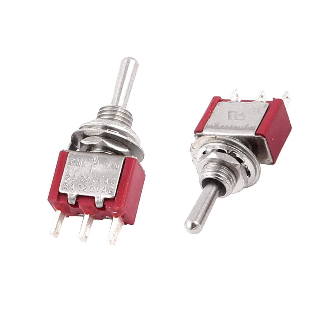 10X 3 Pin 3 Position ON-OFF-ON SPDT Mini Momentary Toggle ...
