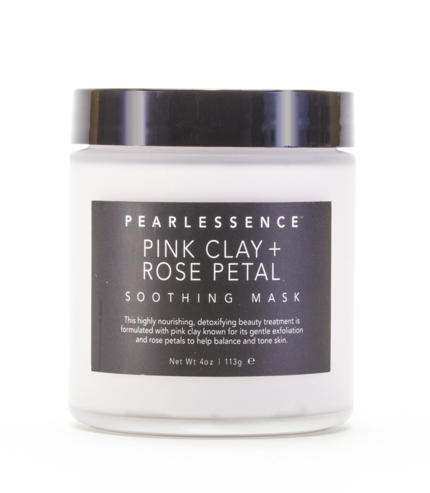 Pearlessence Pink Clay + Rose Petal Soothing Face Mask