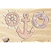 WOODEN NAUTICAL LIGHTHOUSE ANCHOR WALL HANGING ORNAMENT, BEACH WOODEN BOAT SHIP STEERING WHEEL WALL DECOR, NAUTICAL LIFE…
