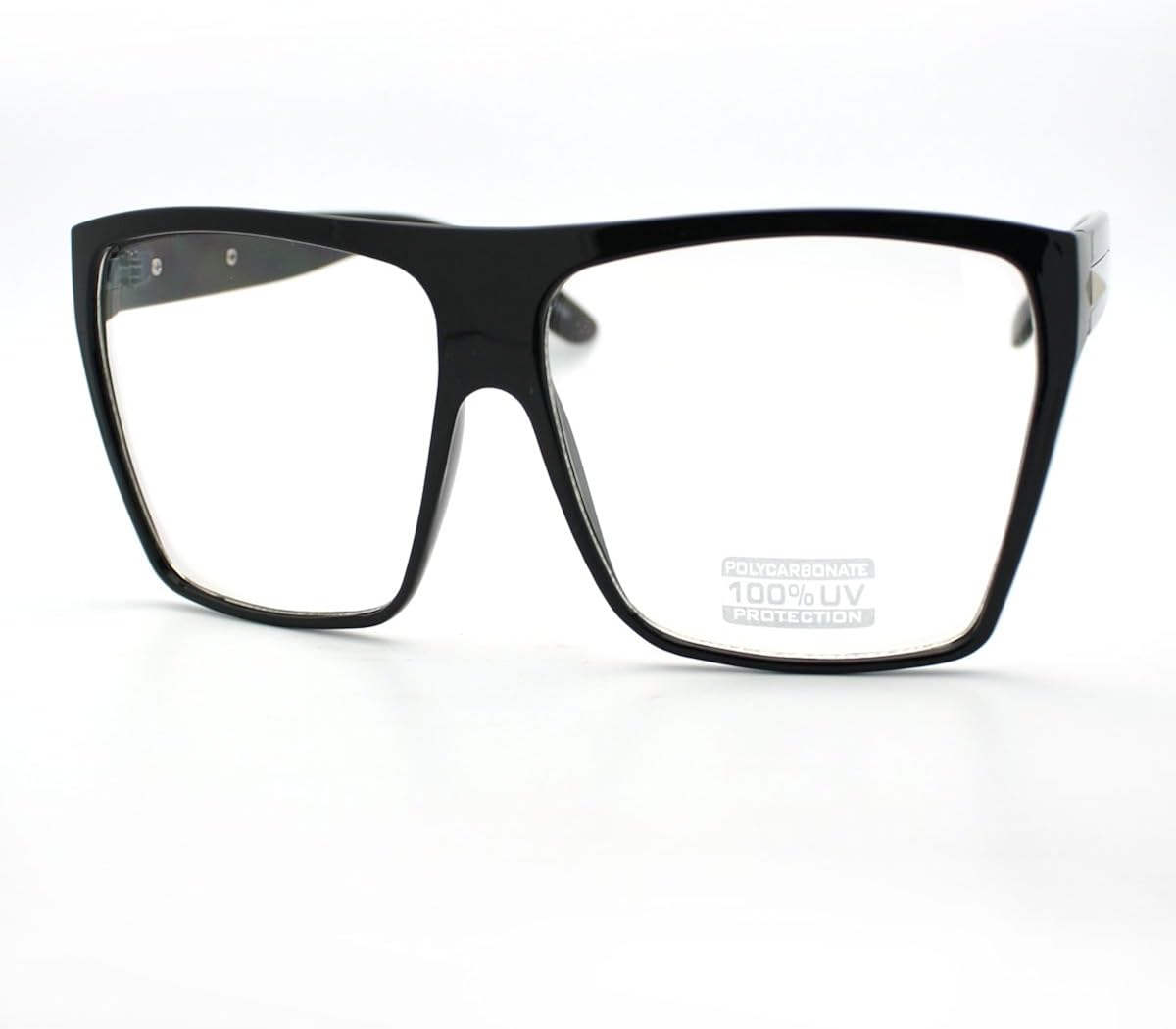 flat black eyeglasses