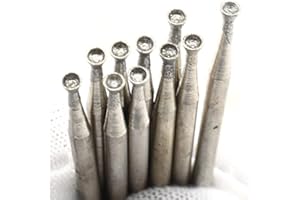 ILOVETOOL 2mm Lapidary Diamond Grinding Head Spherical Concave Pack of 20Pcs