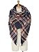 Womens Plaid Blanket Scarf Winter Soft Tassel Scarfs Gorgeous Wrap Shawl By Chuanqi