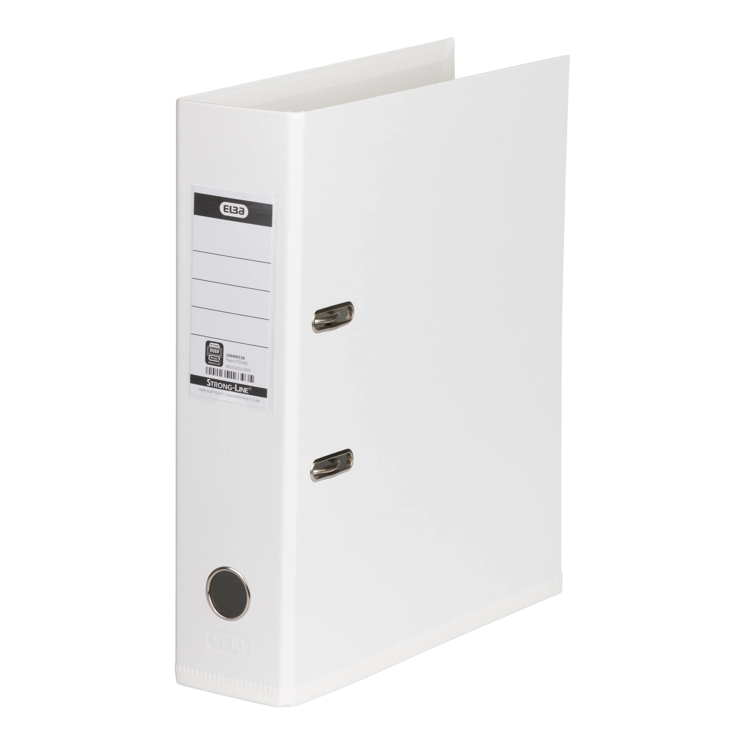 Elba Folder "Strong-Line", A4, 8 cm, PP a4 White