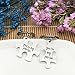 JJTZX You Are My Person Grey's Anatomy Inspired Wire Bangle Charm Expandable Bracelet Puzzle Piece Keychains(Puzzle keychain)