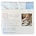 SwaddleDesigns Baby Lovie, Small Security Blanket, Plush Dots with Satin Trim, Pastel Blue , 14