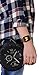 PEAK ZHANG Compatible with Apple Watch Band, 42mm 44mm M/L Men Women Top Grain Leather Strap for iWatch Series 5,4,3,2,1 (Caramel+Space Grey Clasp,42mm 44mm M/L)