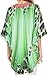Sakkas SS1608 - Balloon Top Tallulah Wide Circle Blouse Poncho Top With Tie Neck Enclosure With Beads - Bright Green / Multi - OS