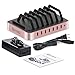 Okra 7-Port Hub USB Desktop Universal Charging Station Multi Device Dock for iPhone, iPad, Samsung Galaxy, LG, Tablet PC and all Smartphones and Tablets (Rose Gold)