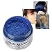 SUNSENT Hair Coloring Dye Wax, Profession Hair Styling Products Temporary Hair Cream,Natural Blue Hairstyle Pomade