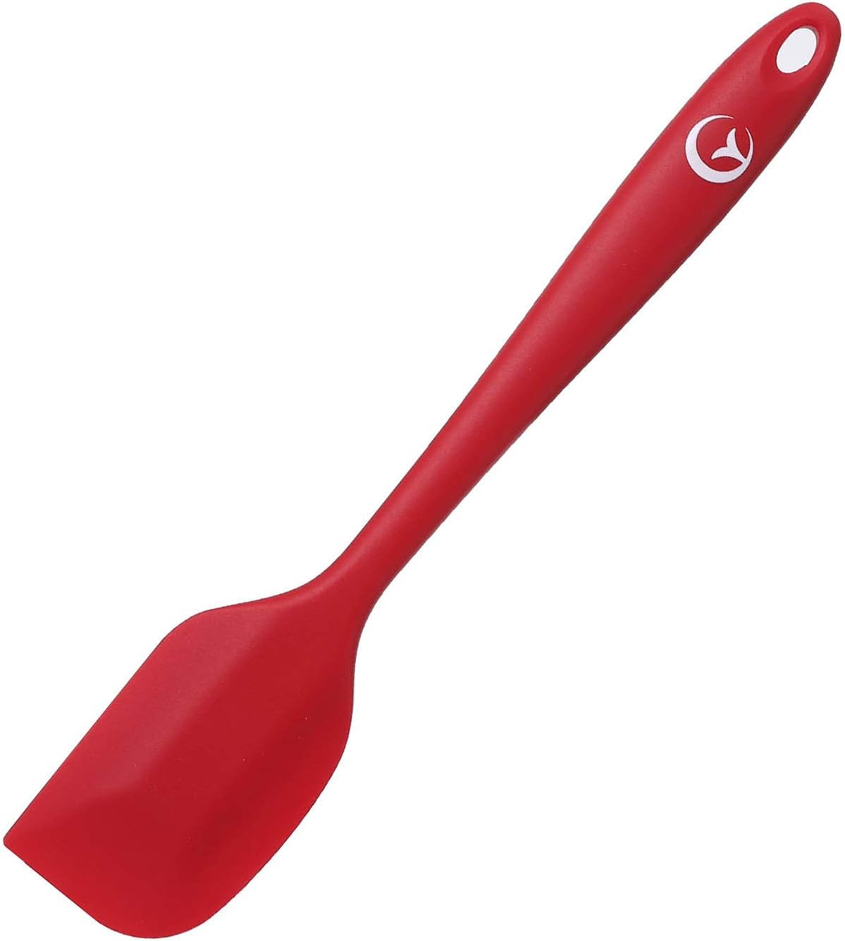Large Silicone Spatula Heat Resistant Spatulas Non Stick Flexible Rubber Spatula - 500¡ãF Red Spatula One Piece Design Cake Spatula for Kitchen Utensils Set for Cooking, Baking and Mixing, 1 Pack