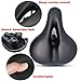 Aolander Bicycle Saddle with Dual Shock Absorbing Ball Most Comfortable Leather Bike Seat Memory Foam Padded Giant Bicycle Seat Men Women New Look MTB Road City Bike Saddle with