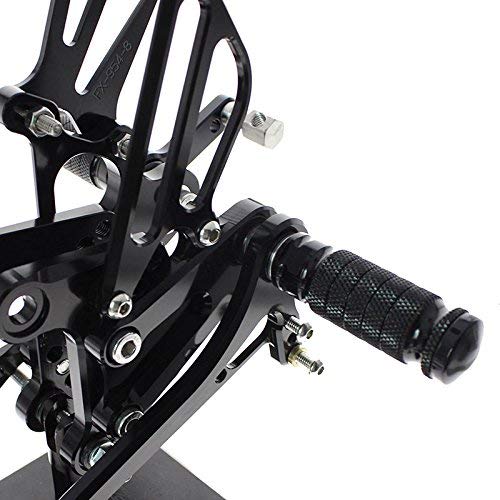 Commandes recul/&eacute;es moto r/&eacute;glable Repose Pieds pour Honda CBR300RR//CBR250R 2010 2011 2012 2013 2014 Black