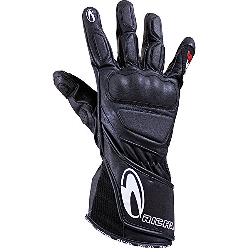 Richa WSS Leather Sports Summer Racing Motorcycle Gloves Black L