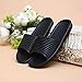 Jiyaru Unisex Anti-Slip Home Shoes Bath Slipper Indoor Slipper Black 40 US7.5