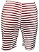 Historical Emporium Men's 1900s Striped Bathing Suit, Victorian Edwardian Swimwear for Beach Halloween Costumes Theater M Red/White