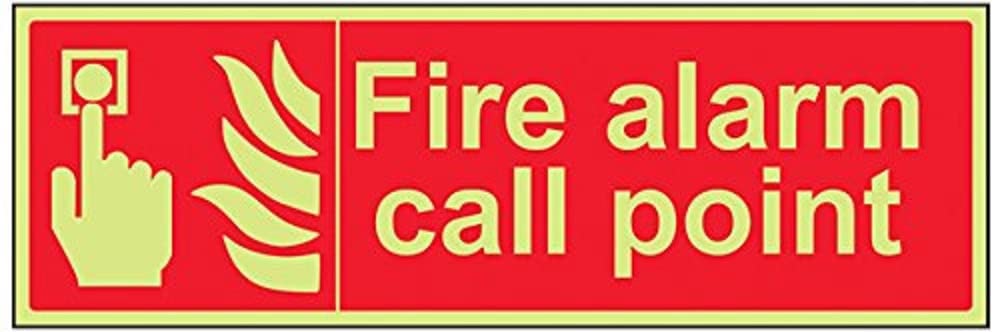 VSafety 13062BJ-G Fire Equipment Sign,"For Use On Electrical Fires", Plastic, Landscape, 450 mm x 150 mm, Red