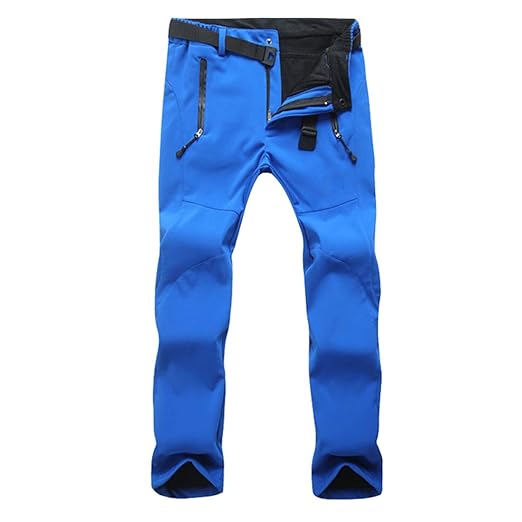 GWELL Herren Damen Funktionshosen Warm Softshellhose mit Fleece Wasserdicht Winddicht Outdoor Trekkinghose Wanderhose Skihose