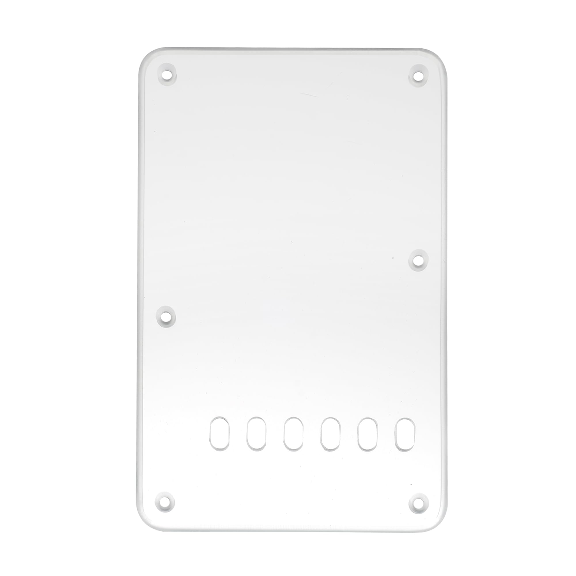 Musiclily Vintage Style Strat Tremolo Backplate for Fender USA/Mexican Made Standard Stratocaster Modern Style Guitar,1Ply Silver Mirror Acrylic โ image 1