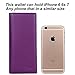 Lavemi Ultra Slim Thin Leather Women Wallet RFID Blocking Credit Card Holder Bifold Long Ladies Billfold (Violet)