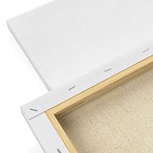 ARTEZA-Lienzos-blancos-estirados-e-imprimados-254x254-cm-Pack-de-8-100-algodon-Lienzos-de-pintura-acrilica-oleo-y-medios-humedos-Para-artistas-profesionales-aficionados-y-principiantes