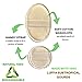 5-Piece Natural Exfoliating Facial, Body, and Back Loofah Pad Scrubber Combo Luffa Set