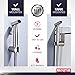 BIXFE Handheld Bidet Sprayer for Toilet Sprayer with Longest 5 Feet Hose in the Market & Unique Connection Hose,Premium Stainless Steel best for Cloth Diaper Sprayer,Hand Held Bidet for Shattaf Shower