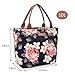 LOKASS Lunch Bag Cooler Bag Food Insulated Bag Lunch Box Tote Bag Picnic Heat Preservation Cold Bag for Women Adults Work Office (Peony)
