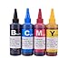 JetSir Four Colors Dye Ink CISS Ink Refill Ink for EPSON Refillable Ink Cartridges T200 T252 etc 100ml