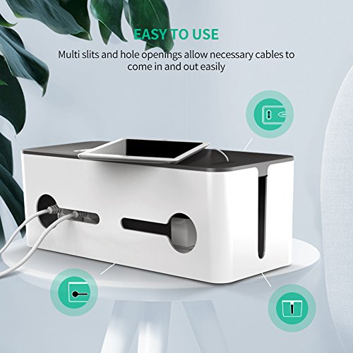 UGREEN Cable Box Large Charging Cable Management Box Power Cord