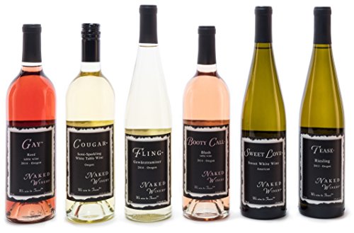 Oregon & California Wines Sweet Six Sample Bundle Mixed Pack 6 x 750 mL, by Naked Winery