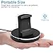 EPULY Compatible with Fitbit Versa Charger, Compatible with Fitbit Versa Accessories Charging Stand Dock TPU Protective Hook with 3 feet USB Cable Compatible with Fitbit Versa Smartwatch Black