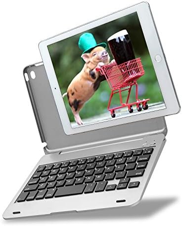 iPad mini 4 case with keyboard,Kiwetaso portable aluminium +ABS wireless Bluetooth smart cover with keyboard for ipad mini 4(silver)