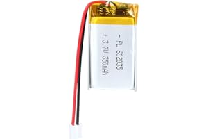 YTKavq 3.7V 350mAh Battery 602035 Lithium Polymer Ion Rechargeable Li-ion Li-Po Battery with 2P PH 2.0mm Pitch Connector