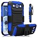 Galaxy S3 Case, Venoro [Heavy Duty] Armor Holster Defender Full Body Protective Hybrid Case Cover with Kickstand & Belt Swivel Clip for Samsung Galaxy S3 S III I9300 (Black+Blue)