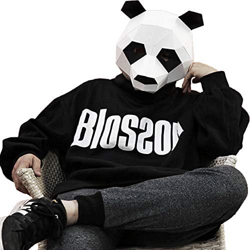 Panda Head mask Novelty Cute Cool Creepy Costume Party Dance Performance Club White