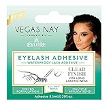 Eylure Vegas Nay Fake Eyelashes Glue, Safe and Effective, Fast Drying, Clear Finish