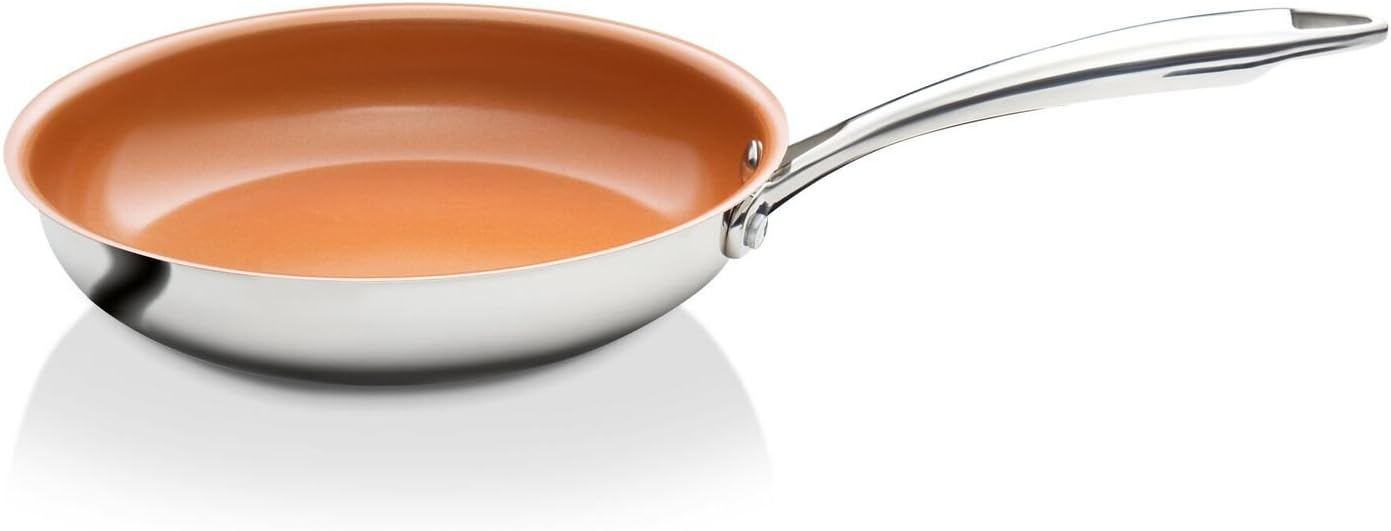 Gotham Steel Triple Ply Reinforced Stainless Steel Frying Pan, 8.5": Kitchen & Dining