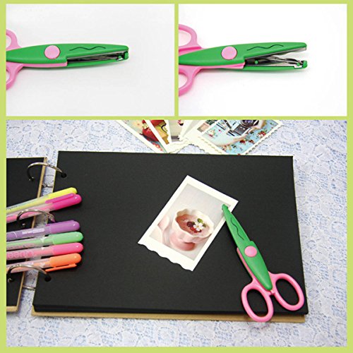 UCEC 6 Colorful Decorative Paper Edge Scissor Set, Great for Teachers, Crafts, Scrapbooking, Kids Design