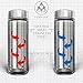 Ecofuse Bamboo Tea Tumbler Thermos for Loose Leaf Tea, Coffee Mug & Fruit Water w/Stainless Steel Infuser 18 oz. Insulated Travel Bottle. Reusable Stainless Steel Metal Straws Leak Proof BPA Free.