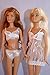 Doll Bra and Underwear Set in White with Nightgown Made to Fit the Barbie Doll