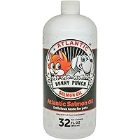 32 oz Salmon Oil for Dogs & Cat's, 100% Pure Atlantic Salmon Oil, Supplemental Fish Oil for Healthy Dog's Coats, Omega 3 Dog