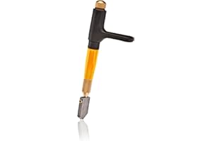 TOYO TC21SVR Custom Grip Supercutter Glass Cutter | Orange - Straight Blade | Four-Position, Customizable Ergonomic Handled to Fit Most Hands | TAP Wheel Technology Supercutter | Made in Japan