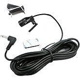 Car Microphone 3.5mm Stereo External Mic Car Radio Microphone Compatible with Kenwood Boss Corehan Power JVC Sony Jensen Alpi