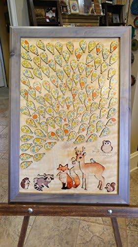 Woodland Animal Baby Shower Guest Book Wood Puzzle