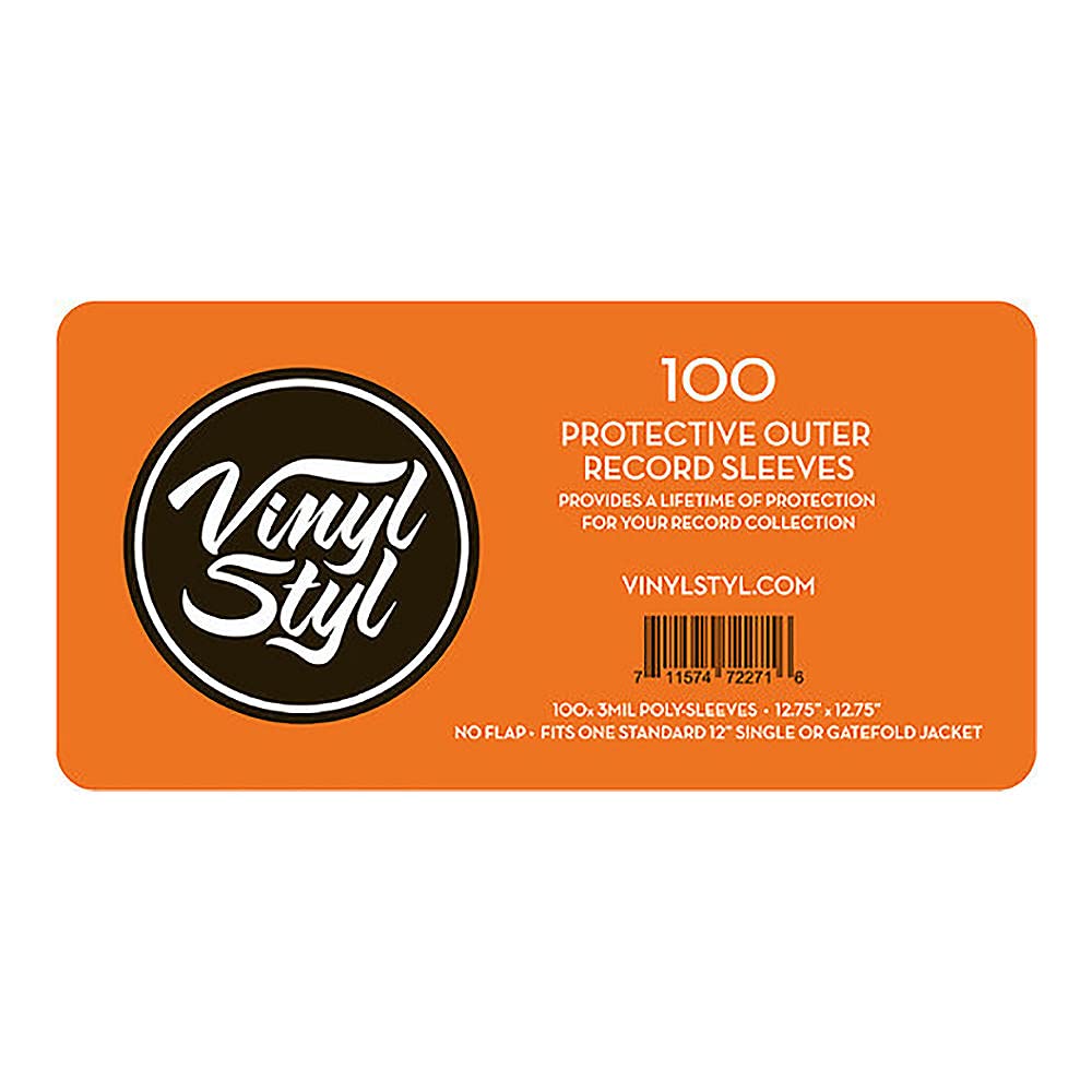 Photo 1 of Vinyl Styl Protective Outer Record Sleeves - 100 Pack