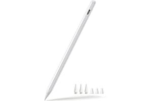 Stylus Pen Compatible with iPad (2018-2026 Models), USB-C Fast Charging Pencil, Pixel-Perfect Tilt Sensitivity for iPad 11/10
