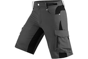 Cycorld Mens-Mountain-Bike-Shorts, Cycling, Hiking, Cargo, Outdoor Shorts