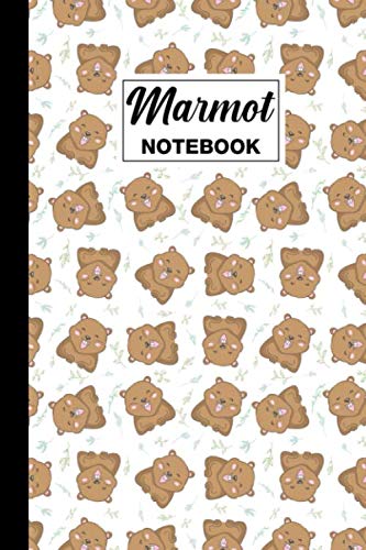 Marmot Notebook: Marmot Blank Lined Notebook - Marmot Themed Gift For Marmot Lovers - Perfect For Daily Writing, Taking Notes, Drawing - 6 x 9 Inches - 120 Marmot Themed Pages